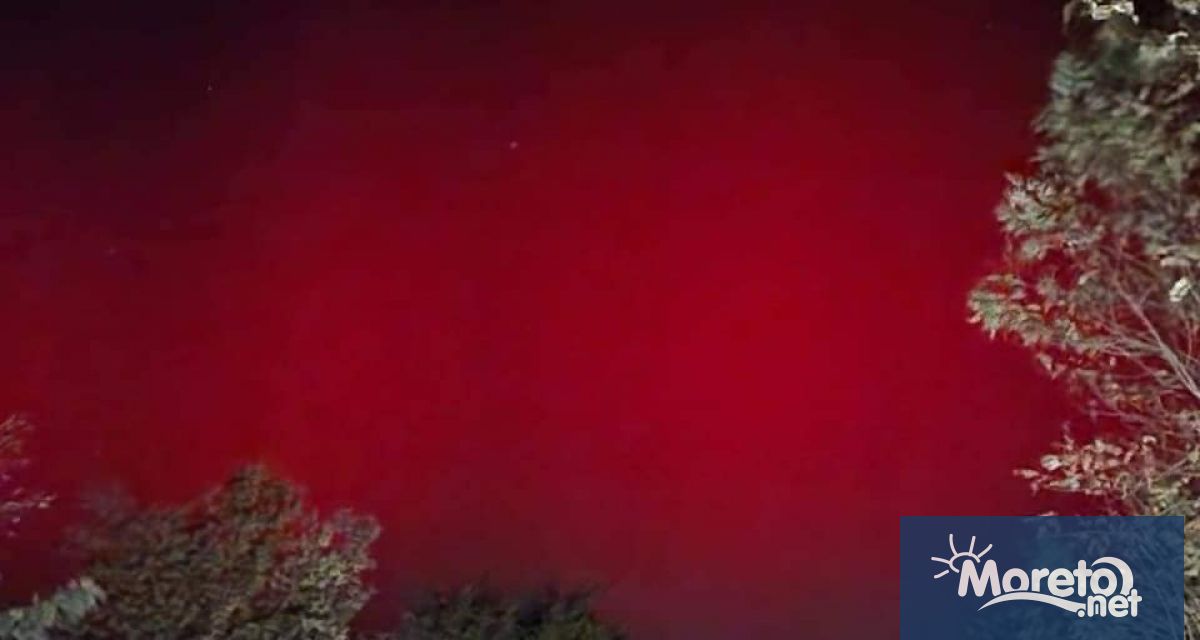 Необичайно явление - червеникаво сияние, пламна в небето на България,