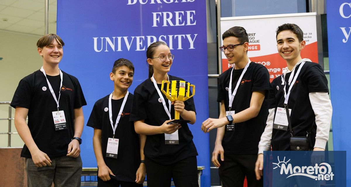 Шампионите на България по FLL Лего роботика Zentix от Робопартанс