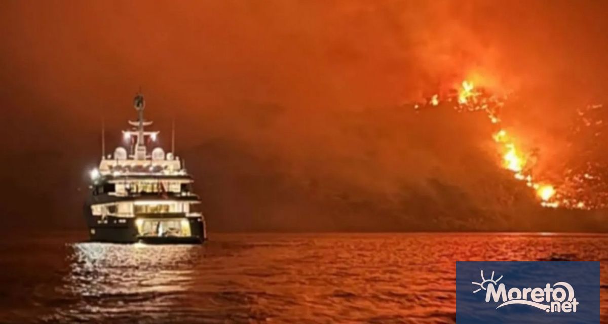 Тринадесет души бяха арестувани след горски пожар на гръцкия остров
