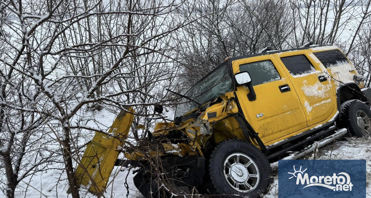 Без пострадали се размина сблъсък между автомобил Хамър и тежкотоварен