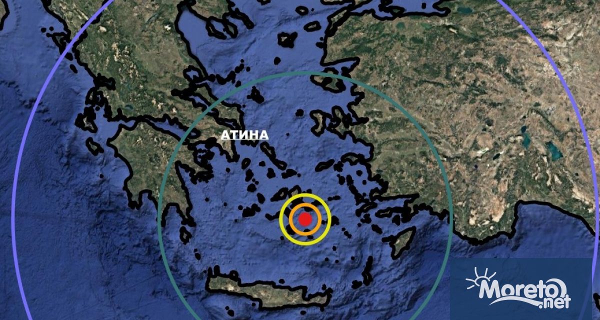 Поредицата от земетресения в района на остров Санторини Гърция продължава